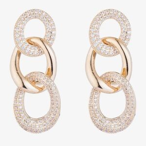 Chain Link Drop Earrings by eye candy BNWT